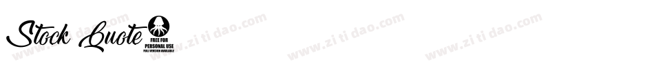 Stock Quote字体转换